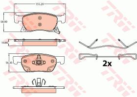 TRW GDB2138 - PASTILLAS DE FRENO