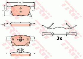 TRW GDB2139 - PASTILLAS DE FRENO