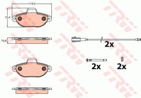TRW GDB2141 - PASTILLAS DE FRENO