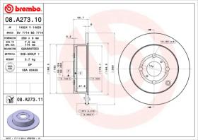 BREMBO 08A27311 - DISCO DE FRENO