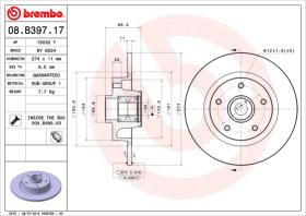 BREMBO 08B39717 - DISCO DE FRENO