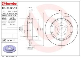 BREMBO 08B41211 - DISCO DE FRENO