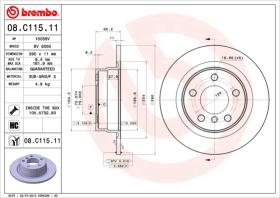 BREMBO 08C11511 - DISCO DE FRENO