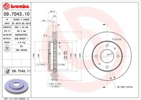 BREMBO 09704311 - DISCO DE FRENO