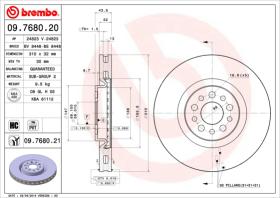 BREMBO 09768021 - DISCO DE FRENO