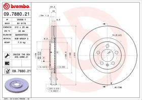 BREMBO 09788021 - DISCO DE FRENO