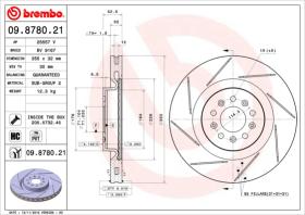 BREMBO 09878021 - DISCO DE FRENO