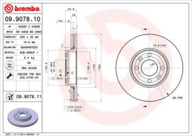 BREMBO 09907811 - DISCO DE FRENO