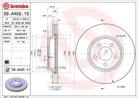 BREMBO 09A40210 - DISCO DE FRENO