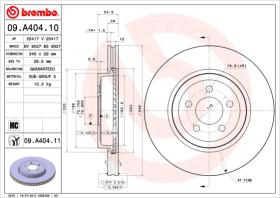 BREMBO 09A40411 - DISCO DE FRENO