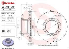 BREMBO 09A46110 - DISCOS