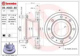 BREMBO 09A56380 - DISCOS