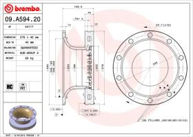 BREMBO 09A59420 - DISCO FRENO