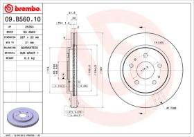 BREMBO 09B56010 - DISCO DE FRENO