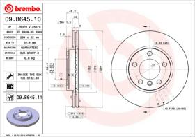 BREMBO 09B64510 - DISCO DE FRENO