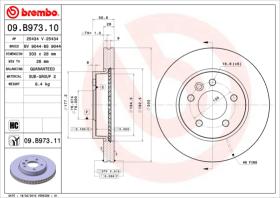 BREMBO 09B97310 - DISCO DE FRENO