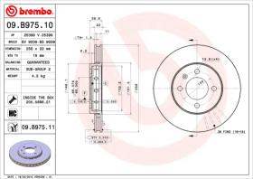 BREMBO 09B97510 - DISCO DE FRENO