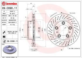 BREMBO 09C09011 - DISCO DE FRENO