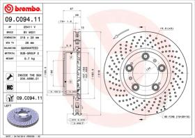 BREMBO 09C09411 - DISCO DE FRENO
