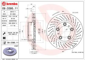 BREMBO 09C09511 - DISCO DE FRENO