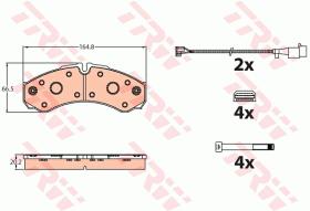 TRW GDB2109 - PASTILLAS DE FRENO