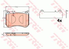 TRW GDB2144 - PASTILLAS DE FRENO