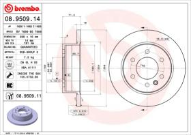 BREMBO 08950911 - DISCO DE FRENO