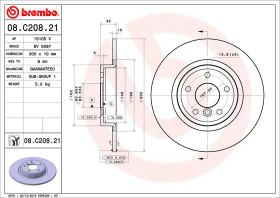 BREMBO 08C20821 - DISCO DE FRENO