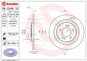BREMBO 08C24810 - DISCO DE FRENO