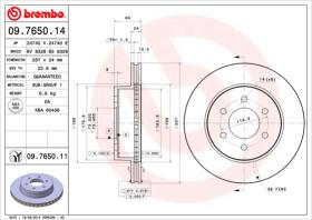 BREMBO 09765011 - DISCO DE FRENO