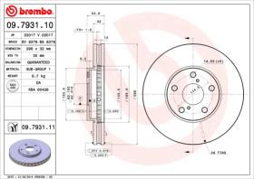 BREMBO 09793111 - DISCO DE FRENO