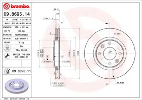 BREMBO 09869511 - DISCO DE FRENO