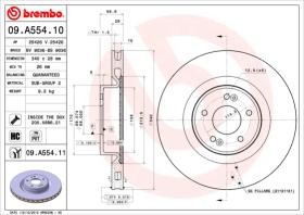 BREMBO 09A55411 - DISCO DE FRENO