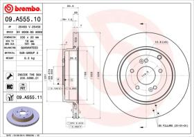 BREMBO 09A55511 - DISCO DE FRENO