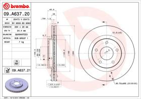 BREMBO 09A63721 - DISCO DE FRENO