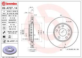 BREMBO 09A72711 - DISCO DE FRENO