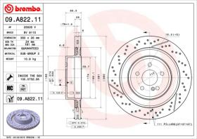 BREMBO 09A82211 - DISCO DE FRENO