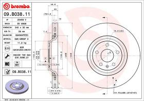 BREMBO 09B03811 - DISCO DE FRENO