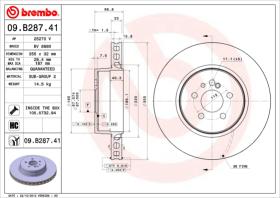 BREMBO 09B28741 - DISCO DE FRENO