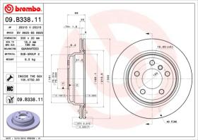 BREMBO 09B33811 - DISCO DE FRENO