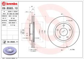 BREMBO 09B56511 - DISCO DE FRENO