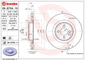 BREMBO 09B75411 - DISCO DE FRENO