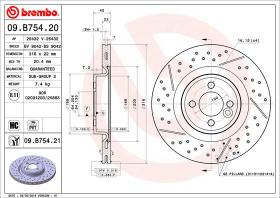 BREMBO 09B75421 - DISCO DE FRENO
