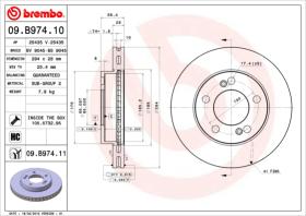 BREMBO 09B97411 - DISCO DE FRENO