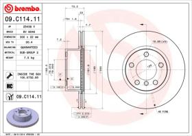 BREMBO 09C11411 - DISCO DE FRENO