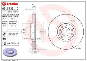 BREMBO 09C13311 - DISCO DE FRENO