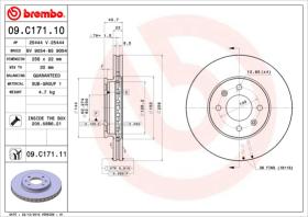 BREMBO 09C17111 - DISCO DE FRENO