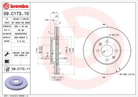 BREMBO 09C17311 - DISCO DE FRENO