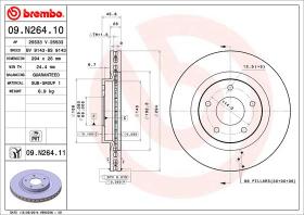 BREMBO 09N26411 - DISCO DE FRENO