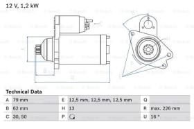 BOSCH 0986029140 - MOTOR DE ARRANQUE